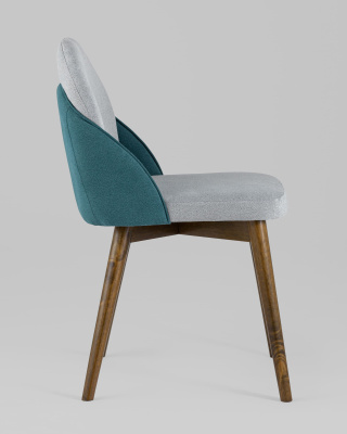 Стул HELGA светло-серый/бирюзовый 2 шт.. Фото