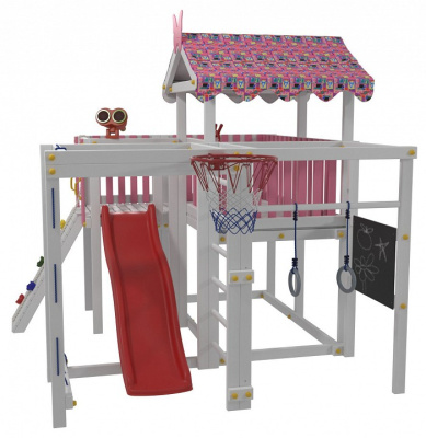 Комплекс игровой ДК3Р, розовый, серый. Фото №3