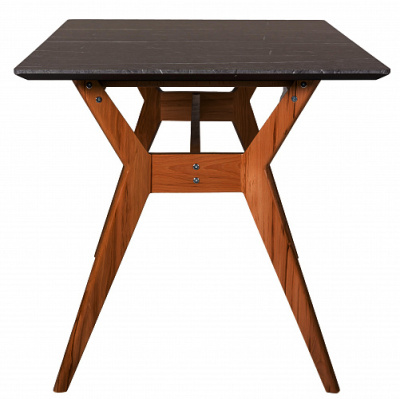 Стол Нарвик раскладной 140-180 ОРЕХ-Мрамор Графит. Фото