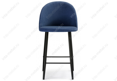 Барный стул Амизуре темно-синий / черный матовый. Фото