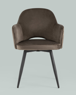 Стул Венера вращающийся велюр коричневый фото Стул Венера вращающийся велюр коричневый. Фото №5