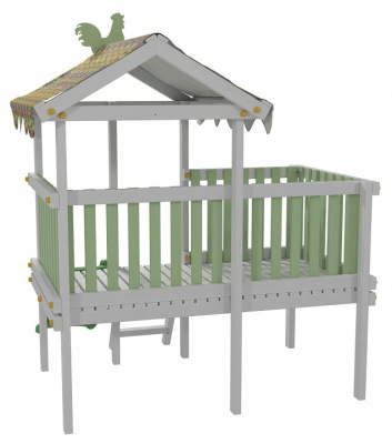 Комплекс игровой ДК6Б, бирюзовый, серый фото Комплекс игровой ДК6Б, бирюзовый, серый. Фото №4