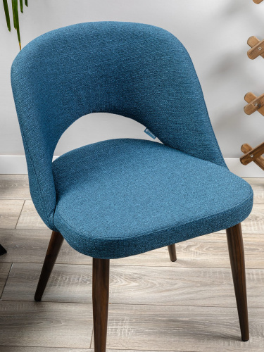 Кресло Lars БлюАрт/Тёмный Орех. Фото №7