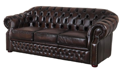 Диван B-128 (3-х местный) коричневый. Фото №4