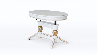 Стол Лира 11 (трансформер) с патиной (резная нога). Фото №4