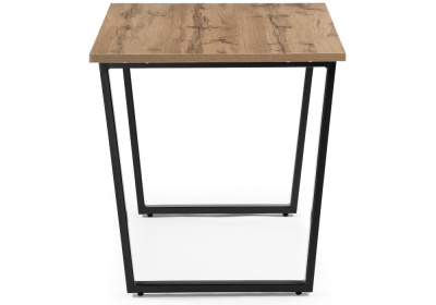 Стол деревянный Лота Лофт 120 25 мм дуб вотан / матовый черный фото Стол деревянный Лота Лофт 120 25 мм дуб вотан / матовый черный. Фото №4