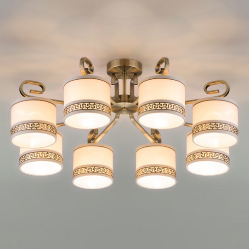 Потолочная люстра Eurosvet Frangia 60086/8 античная бронза. Фото №2