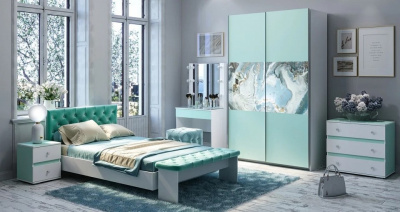 Шкаф-купе Тифани,зеленый. Фото