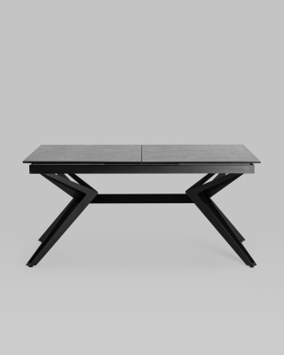 Стол обеденный Олимпия раскладной 160-210*90 керамика темная. Фото №4