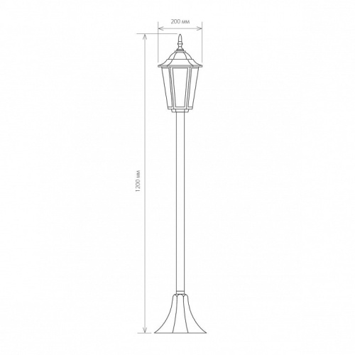 Наземный высокий светильник Elektrostandard GL 1014 a035746. Фото №2