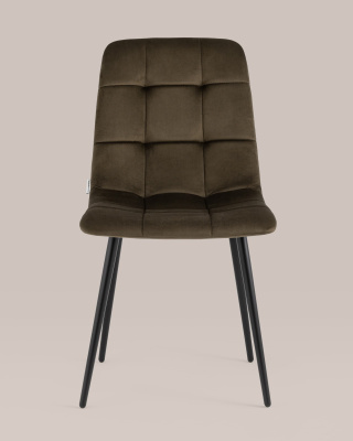 Стул Одди велюр коричневый фото Стул Одди велюр коричневый. Фото №5