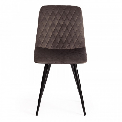 Стул CHILLY X (mod. 7096) / 1 шт. в упаковке ткань/металл, 45x53х88 см, высота до сиденья 50 см, темно-серый barkhat 14/черный. Фото