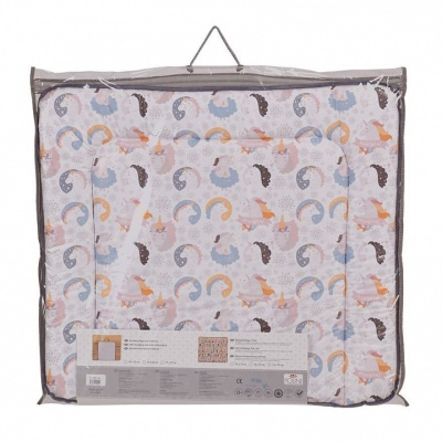 Матрас пеленальный Polini kids Волшебный Единорог, серый. Фото №5