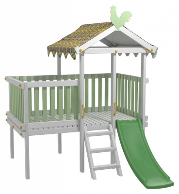 Комплекс игровой ДК6Б, бирюзовый, серый фото Комплекс игровой ДК6Б, бирюзовый, серый. Фото №5