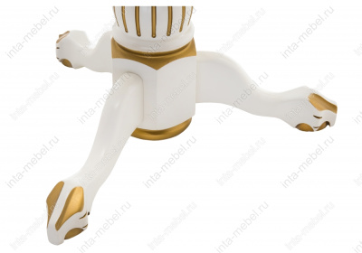 Журнальный стол Бернард молочный с золотой патиной. Фото №4