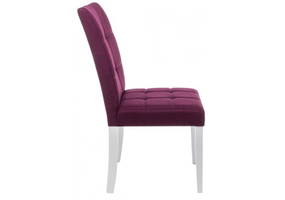 Стул деревянный Madina white / fabric purple. Фото