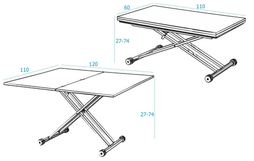Стол-трансформер В2166 белый лак. Фото №7
