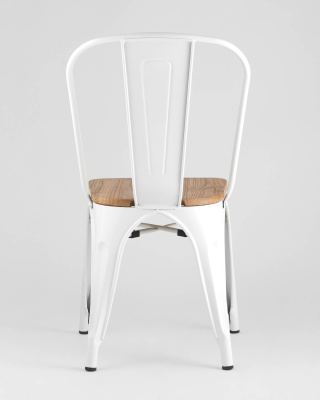 Стул TOLIX WOOD белый глянцевый. Фото №5