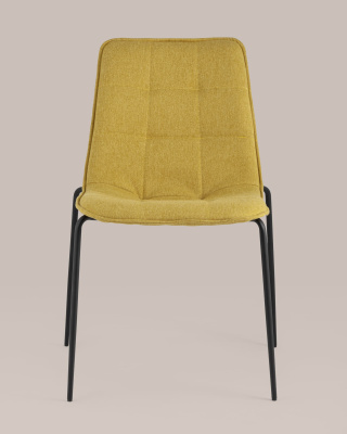 Стул Мелани рогожка желтый. Фото