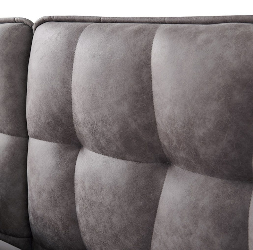 Кровать HUSK 8705 темно-бежевая с ящиком для белья. Фото №11